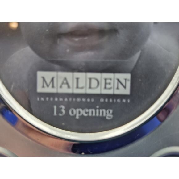 Malden BABY FIRST YEAR Photo Frame Silvertone 13 Openings 10x7.5" NEVER USED - Picture 3 of 8